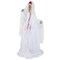 Life-Size 7.2ft Halloween Animatronic Bride with Moving Head Sound Effects and Poseable Arms